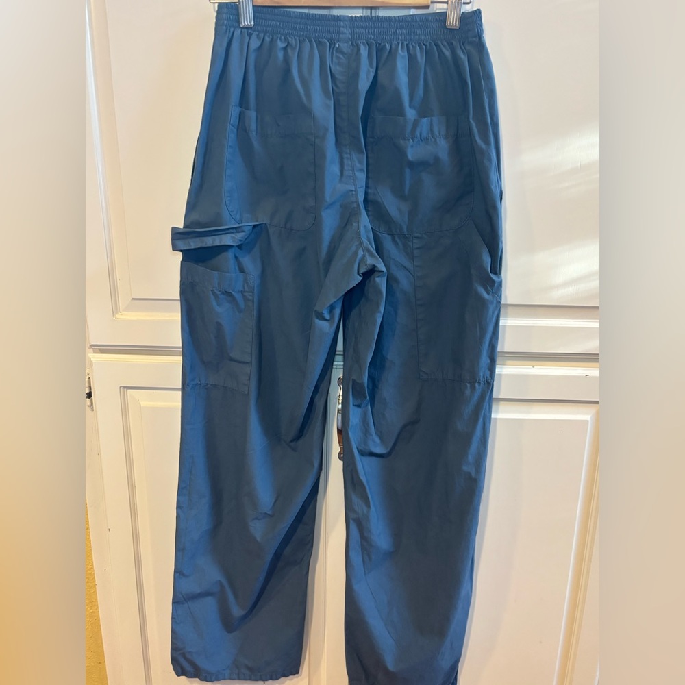 LESET Navy Wide-Leg Utility Trousers - Picture 4 of 14
